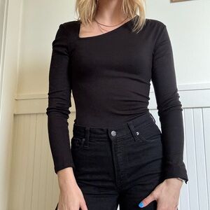 Black Long Sleeve Women's Top